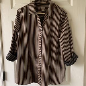 No iron button up blouse